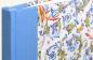 Preview: Notizbuch Leinen hellblau, Covermotiv Paradiesvogel